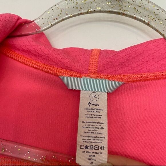 Ivivva by Lululemon Pink Gray Ready to Perform Sweater - Picture 3 of 8